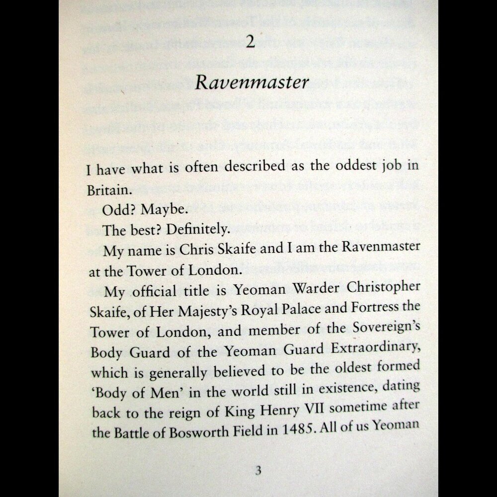 Book - The Ravenmaster: My Life with the Ravens at the Tower of London -- Skaife - Picture 7 of 16